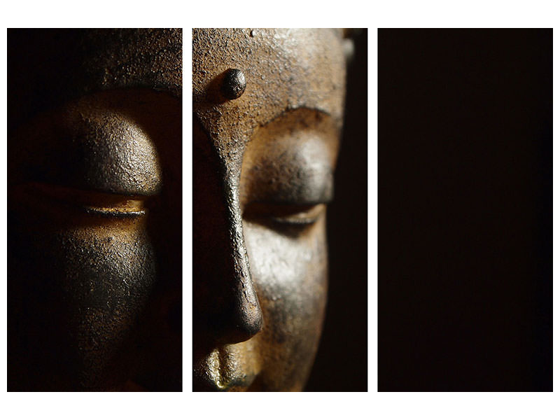 3-piece-canvas-print-close-up-buddha-head