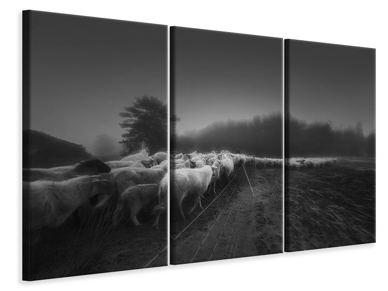 3-piece-canvas-print-foggy-memory-of-the-past-ii