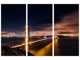 3-piece-canvas-print-golden-gate-to-stars