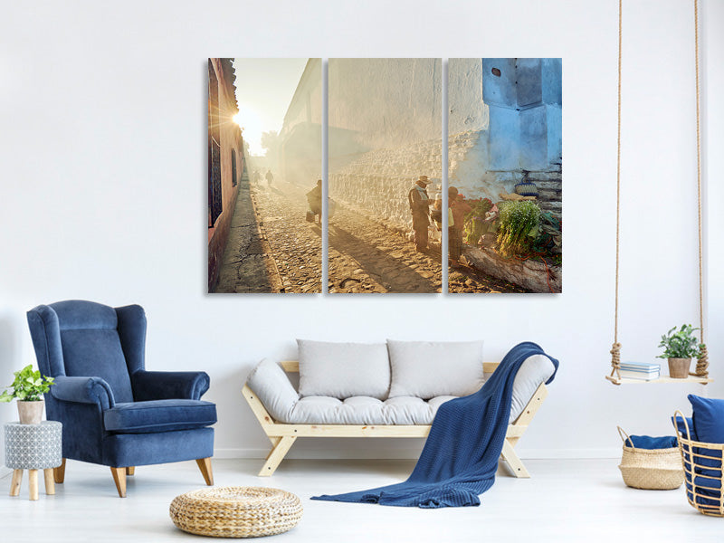 3-piece-canvas-print-morning-in-city-chichicastenango