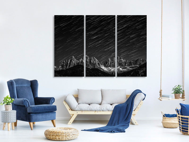 3-piece-canvas-print-starfall-in-the-dolomites