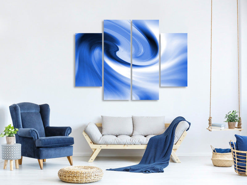 4-piece-canvas-print-abstract-blue-wave