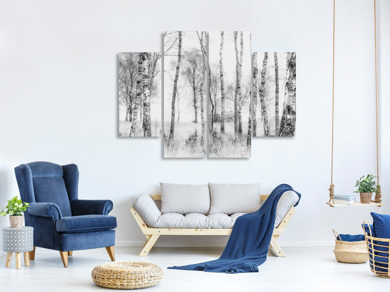 4-piece-canvas-print-black-and-white