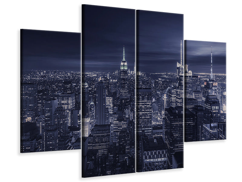 4-piece-canvas-print-blue-city