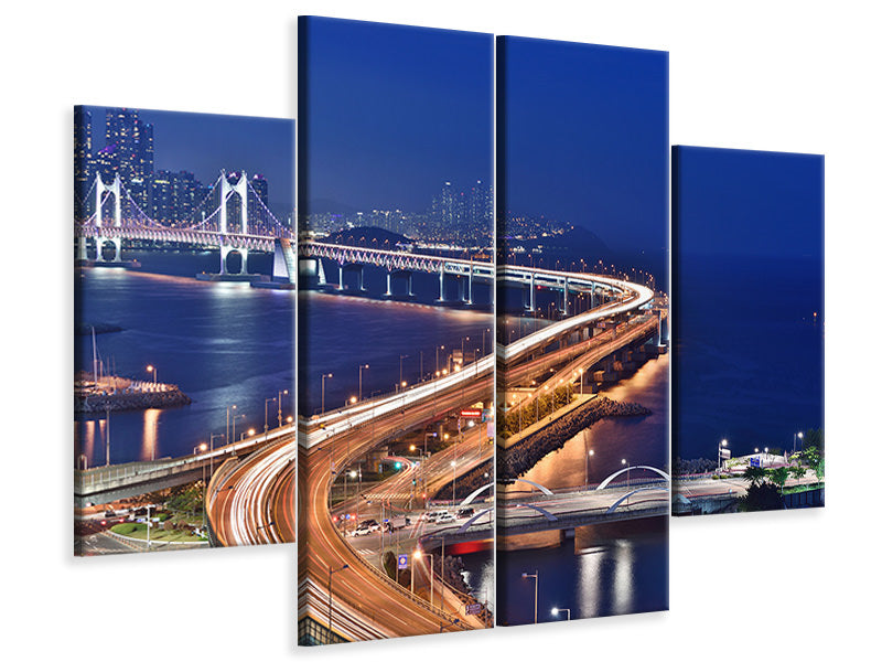 4-piece-canvas-print-busan-south-korea