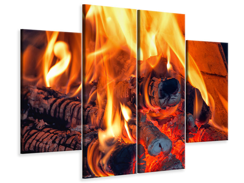 4-piece-canvas-print-campfire