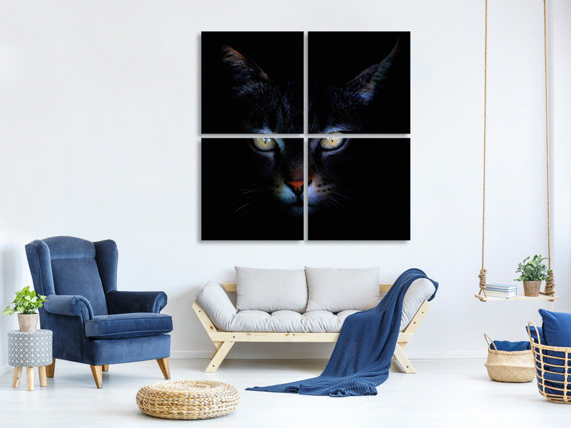 4-piece-canvas-print-cat