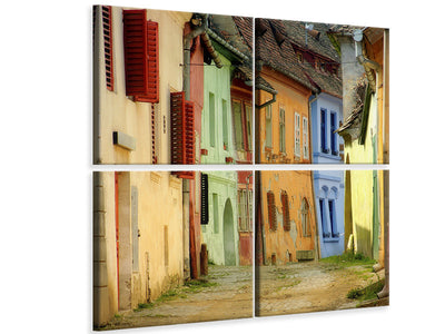 4-piece-canvas-print-colorful-street