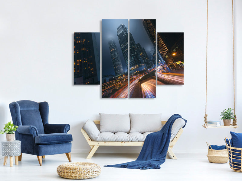 4-piece-canvas-print-driving-hong-kong