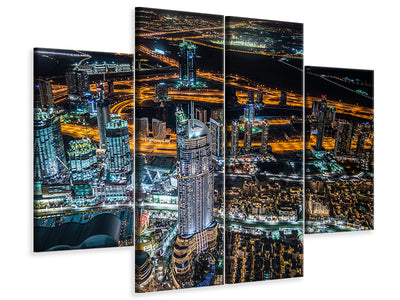 4-piece-canvas-print-dubai-night