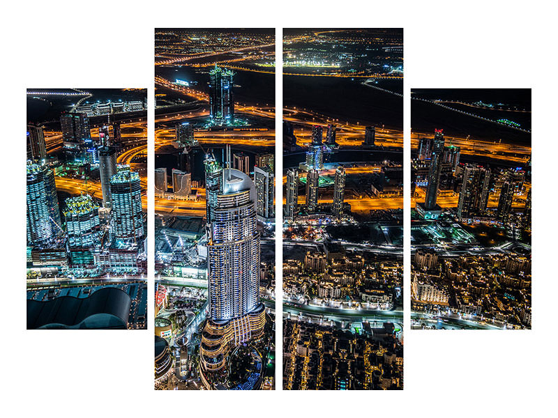 4-piece-canvas-print-dubai-night