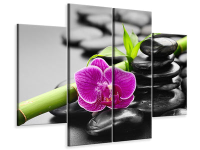 4-piece-canvas-print-feng-shui-orchid