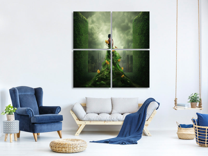 4-piece-canvas-print-go-green-p