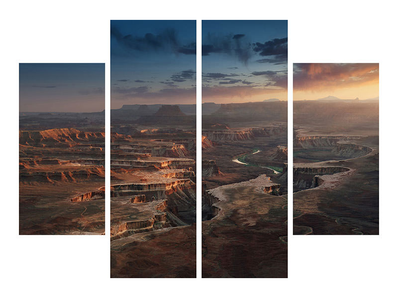 4-piece-canvas-print-green-river