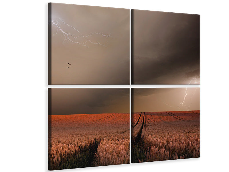 4-piece-canvas-print-in-the-vastness-of-strohgaeu