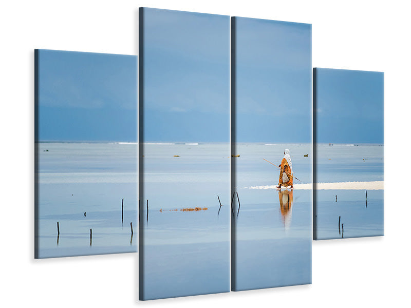 4-piece-canvas-print-low-tide