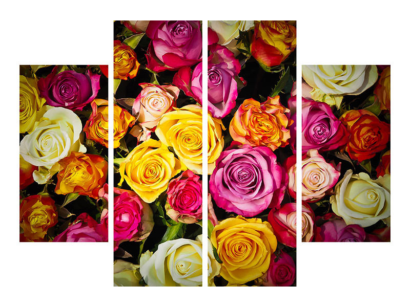 4-piece-canvas-print-many-colorful-rose-petals