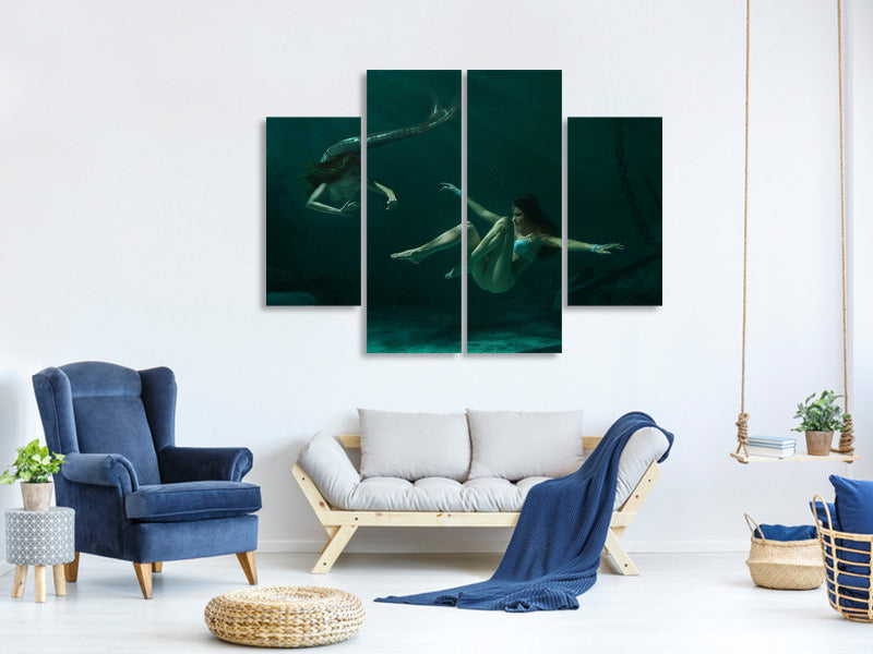 4-piece-canvas-print-mermaid