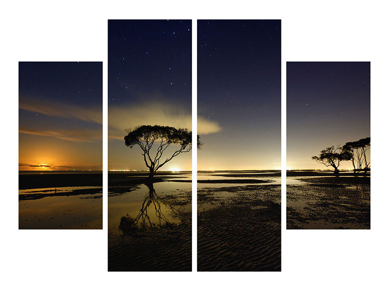 4-piece-canvas-print-moonrise