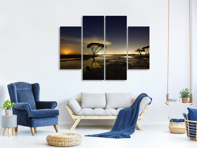 4-piece-canvas-print-moonrise