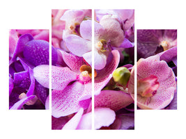 4-piece-canvas-print-orchid-paradise