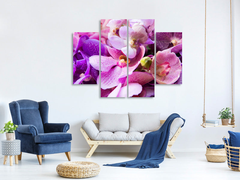 4-piece-canvas-print-orchid-paradise