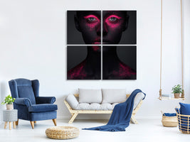 4-piece-canvas-print-pink