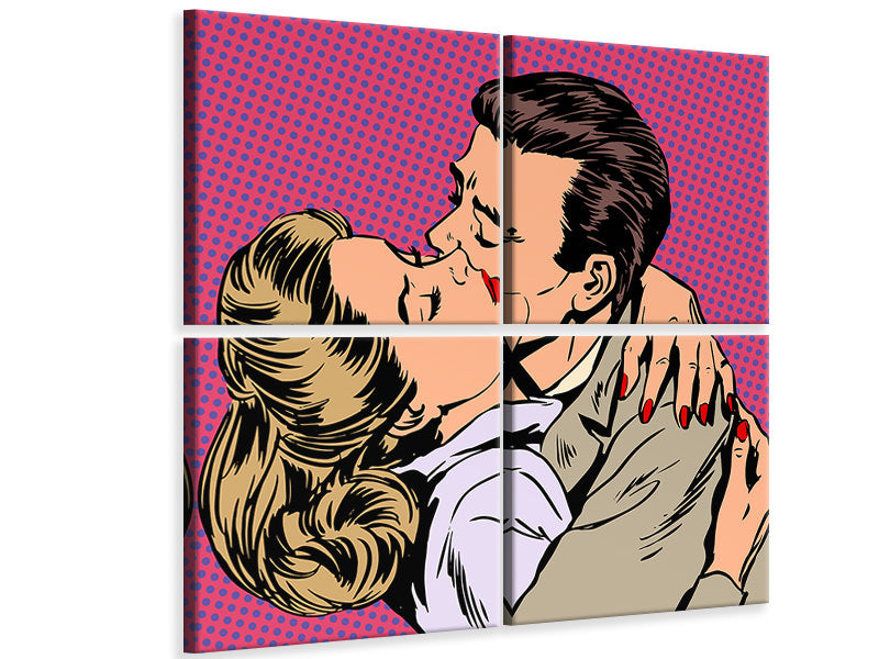 4-piece-canvas-print-pop-art-longing