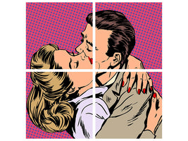 4-piece-canvas-print-pop-art-longing