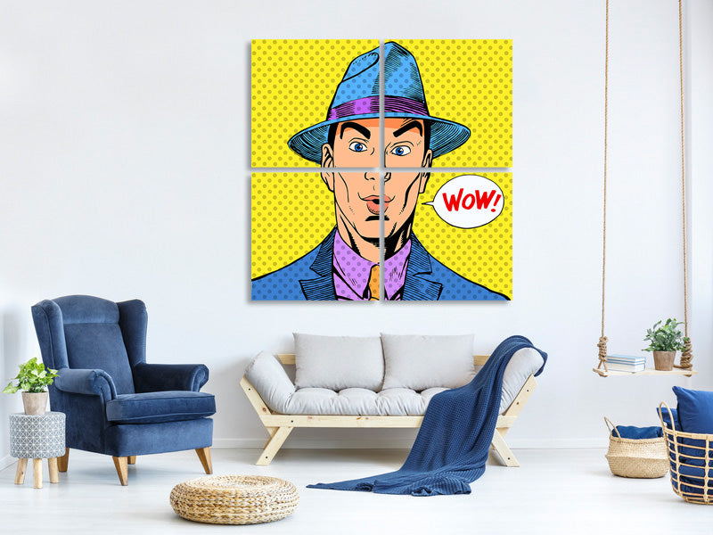 4-piece-canvas-print-pop-art-wow