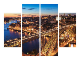 4-piece-canvas-print-portugal-porto-blue-hour