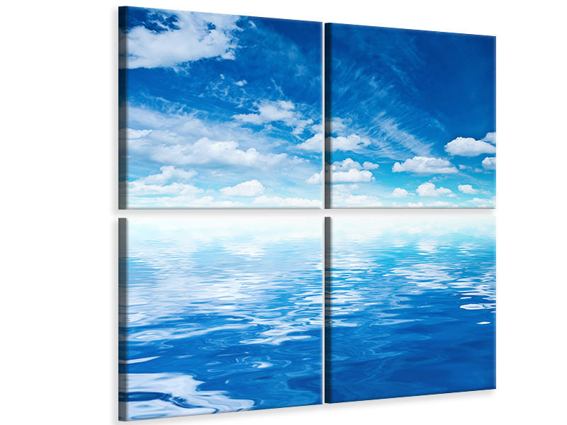 4-piece-canvas-print-sky-and-water