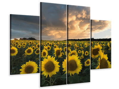 4-piece-canvas-print-sunflowers-in-sweden