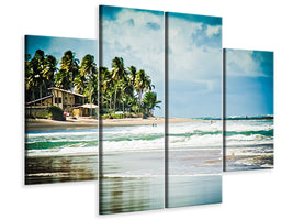 4-piece-canvas-print-the-beach