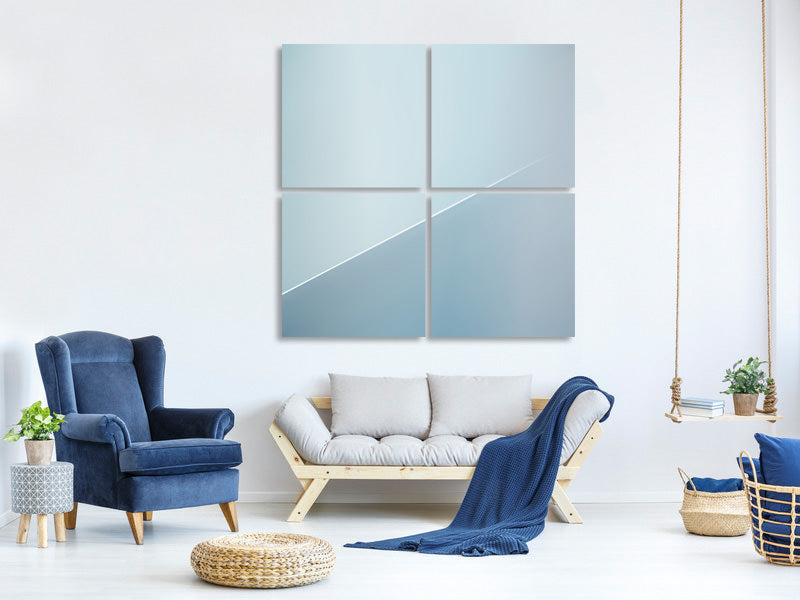 4-piece-canvas-print-the-white-line