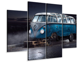 4-piece-canvas-print-vw-kleinbus