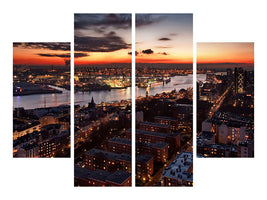 4-piece-canvas-print-wintersunset