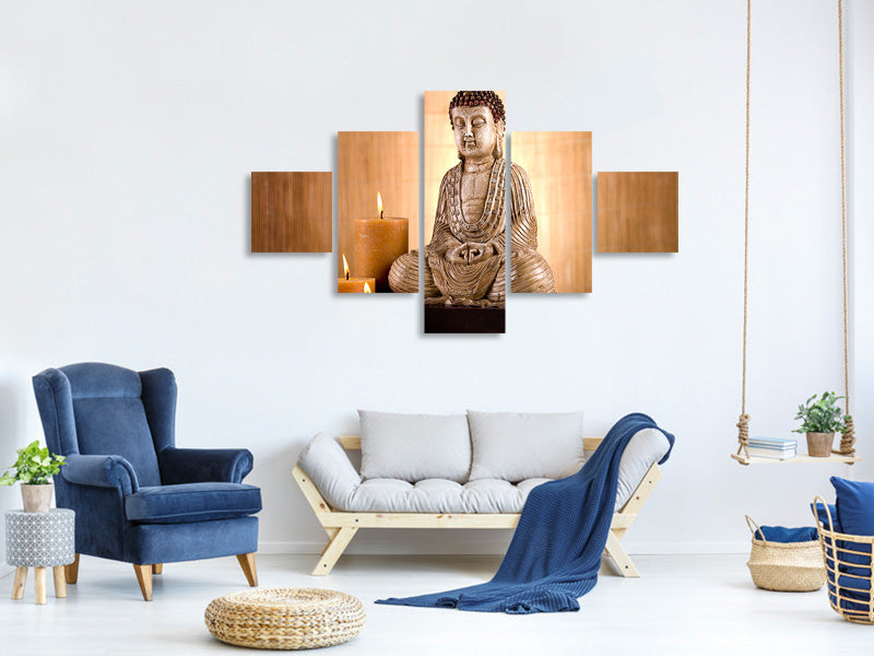 5-piece-canvas-print-buddha-in-meditation