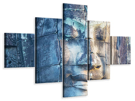 5-piece-canvas-print-buddha-in-rock