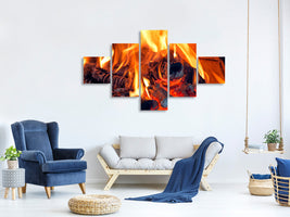 5-piece-canvas-print-campfire