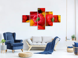 5-piece-canvas-print-fresh-sweet-pepper