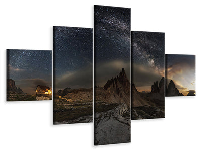 5-piece-canvas-print-galaxy-dolomites