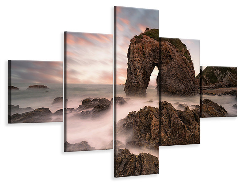 5-piece-canvas-print-horse-head-rock-ii