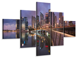 5-piece-canvas-print-jubilee-bridge