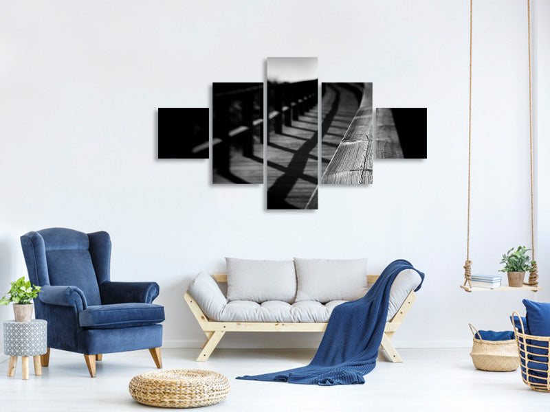 5-piece-canvas-print-lonely-rails