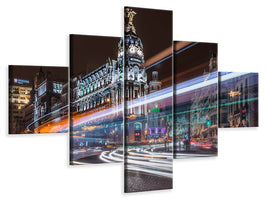 5-piece-canvas-print-madrid-traffic