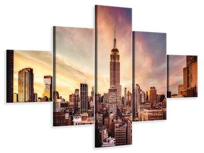 5-piece-canvas-print-midtown-sunset