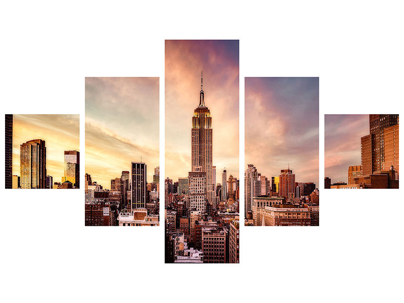 5-piece-canvas-print-midtown-sunset