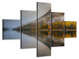 5-piece-canvas-print-misty-loch