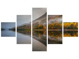 5-piece-canvas-print-misty-loch
